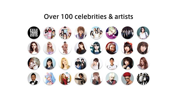 「LINE LIVE」参入の著名人は100名以上