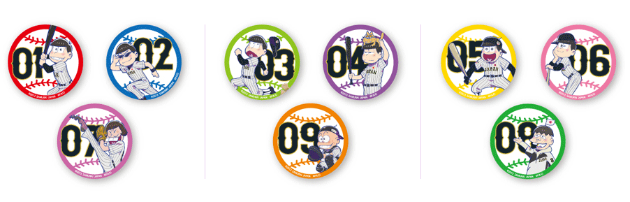 缶バッジセット  各セット¥600（税込み）