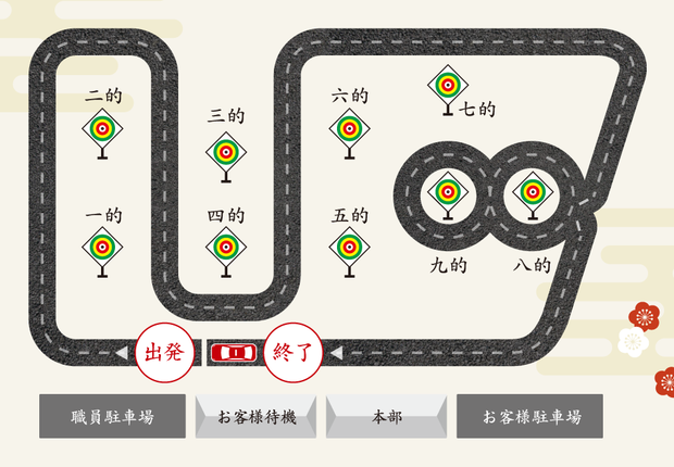 タクシー流鏑馬 コース図