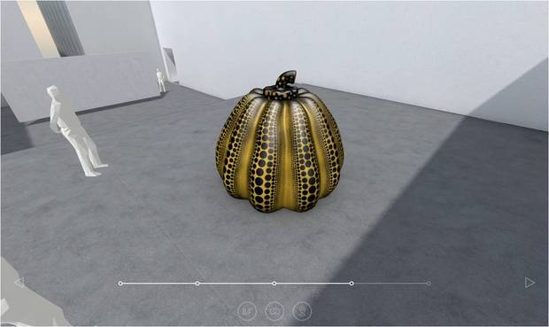 360度好きな位置から作品を鑑賞することが可能