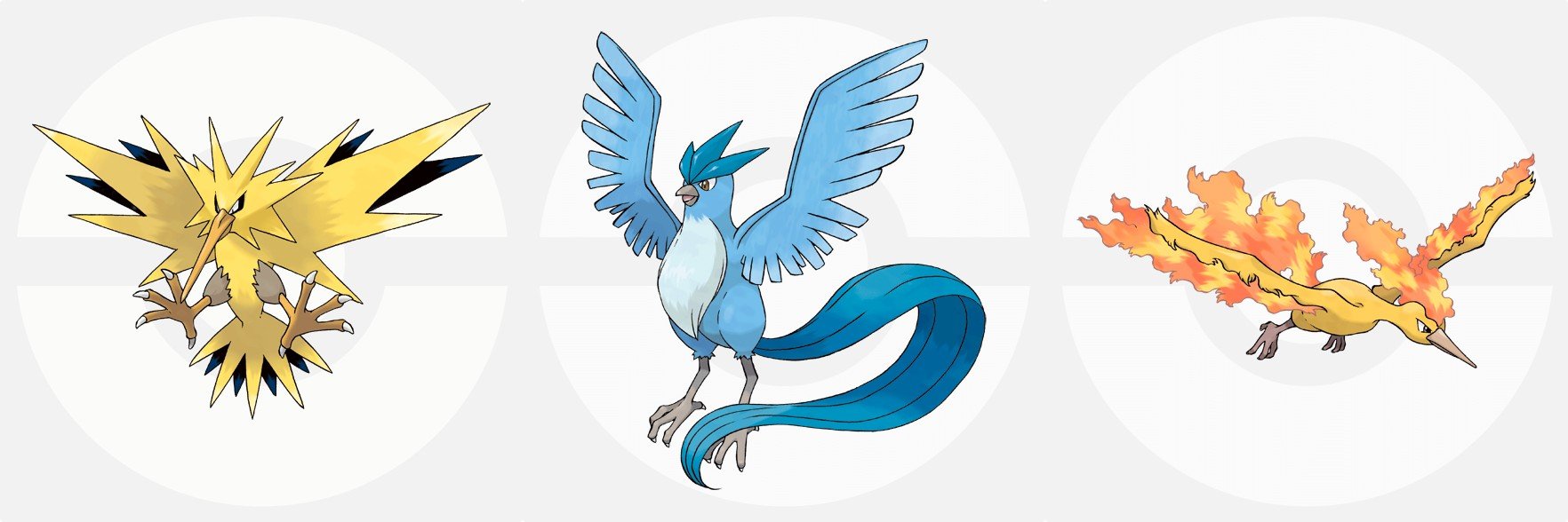 左から サンダー フリーザー ファイヤー ポケモンずかん ポケモンだいすきクラブよりの画像 Kai You Net