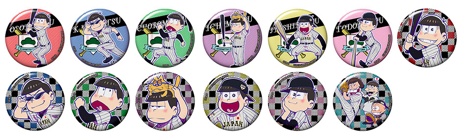 おそ松さん  侍ジャパンコラボ  トレーディング缶バッジ  ¥5,616（税込み）/ BOX