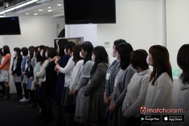 「マスクdeお見合い」※写真は3月12日に開催した「マスクdeお見合い」の様子 2