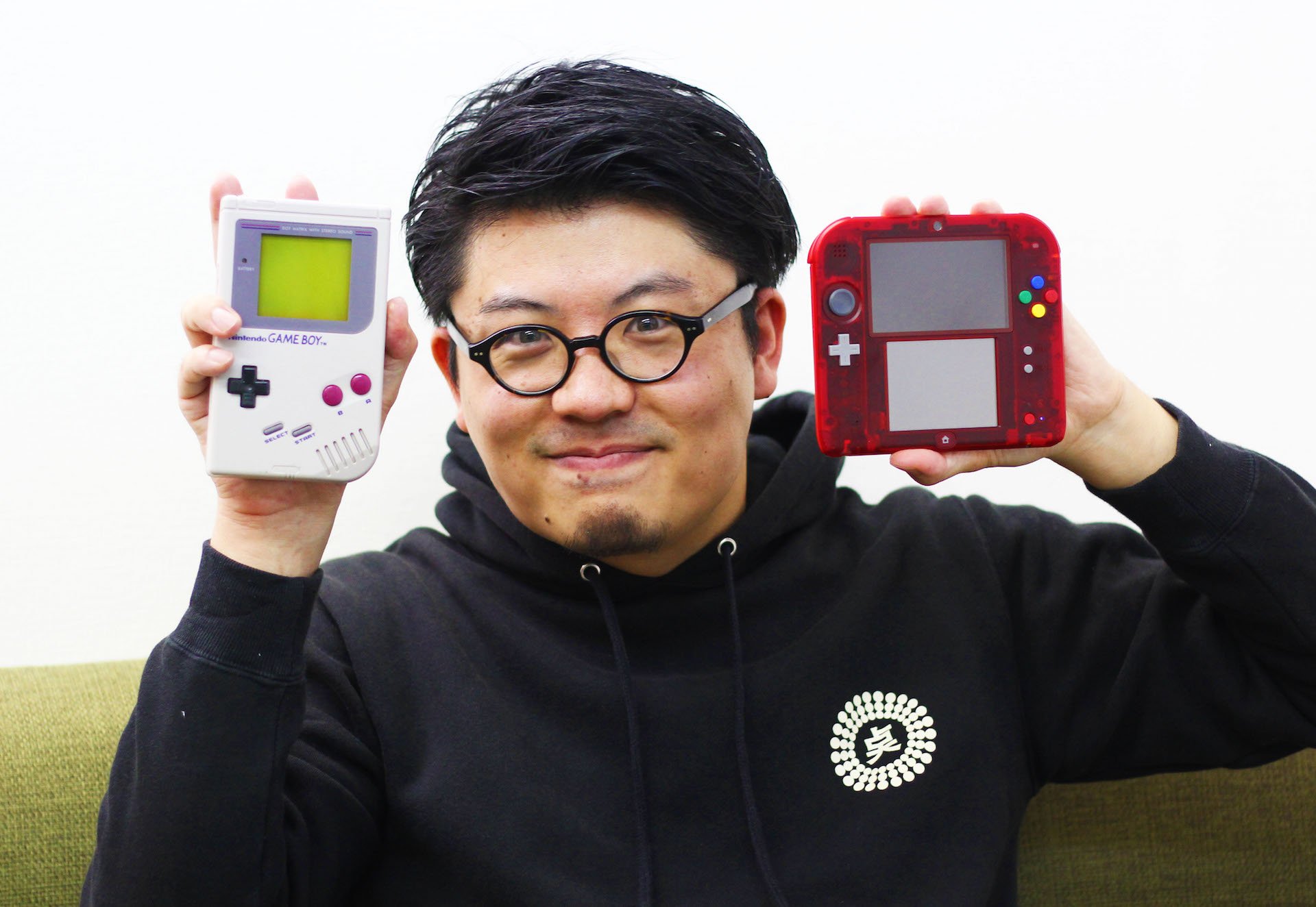 嬉々としているコダック川口（ポケモンバトルは強くはない）
