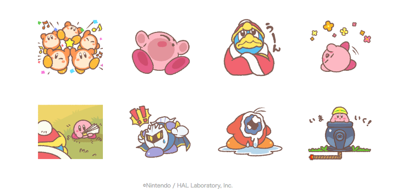 星のカービィ まんまるスタンプ - LINE 公式スタンプ　スクリーンショット