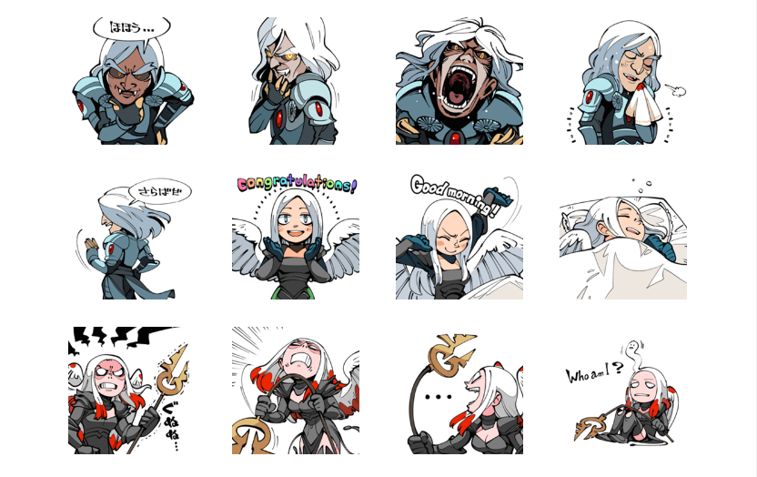 マジック:『イニストラードを覆う影』／※画像はLINE クリエイターズスタンプスクリーンショット 2