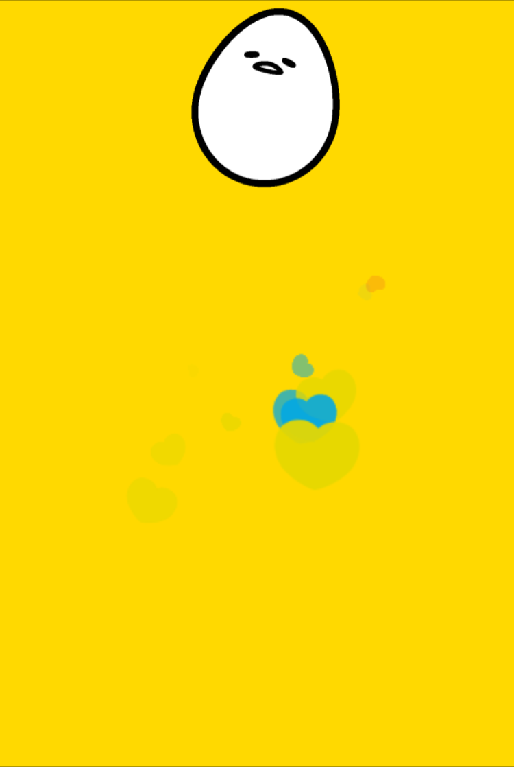 なでる投票・ぐでたま／スクリーンショット