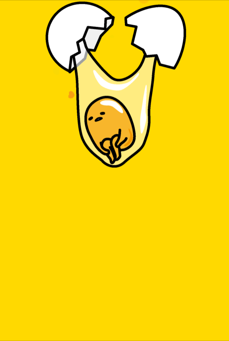 なでる投票・ぐでたま／スクリーンショット