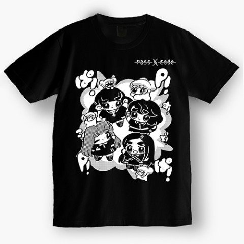 PassCode×おもちエイリアン Tシャツ
