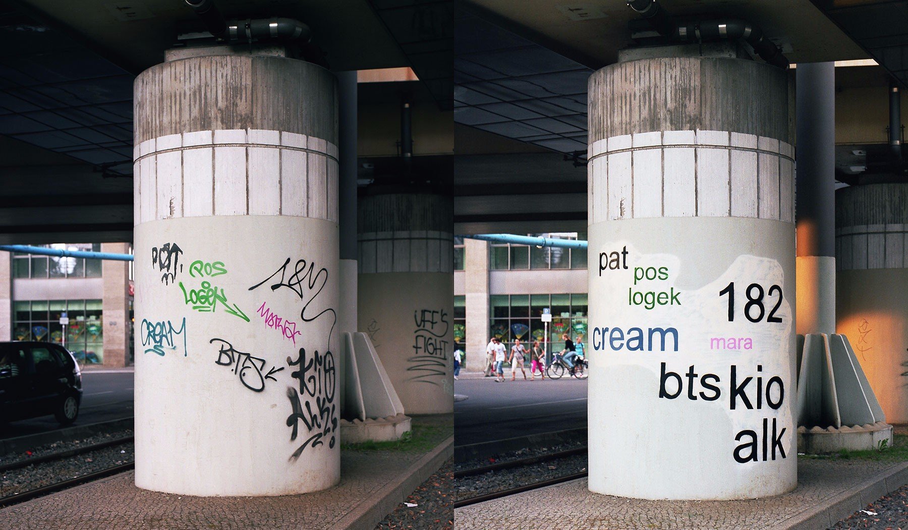 Mathieu Tremblin. Tag Clouds “Gontardstrasse/Karl-Liebknecht-strasse”. 2010.