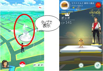 『Pokémon GO』ジム画面イメージ