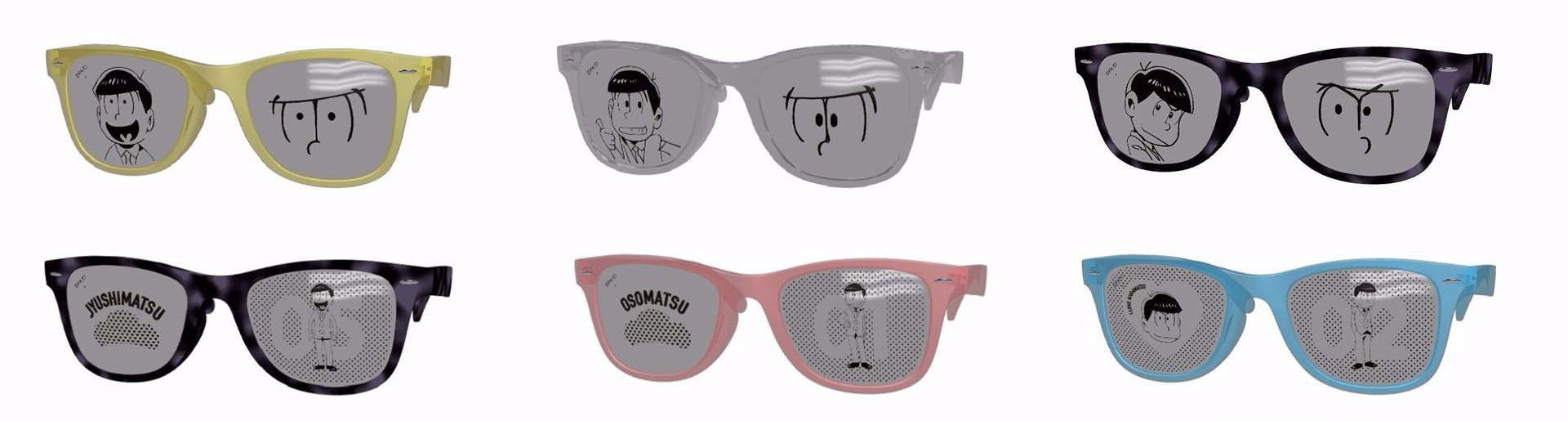 『おそ松さん』サングラス 6つ子モチーフ柄 1