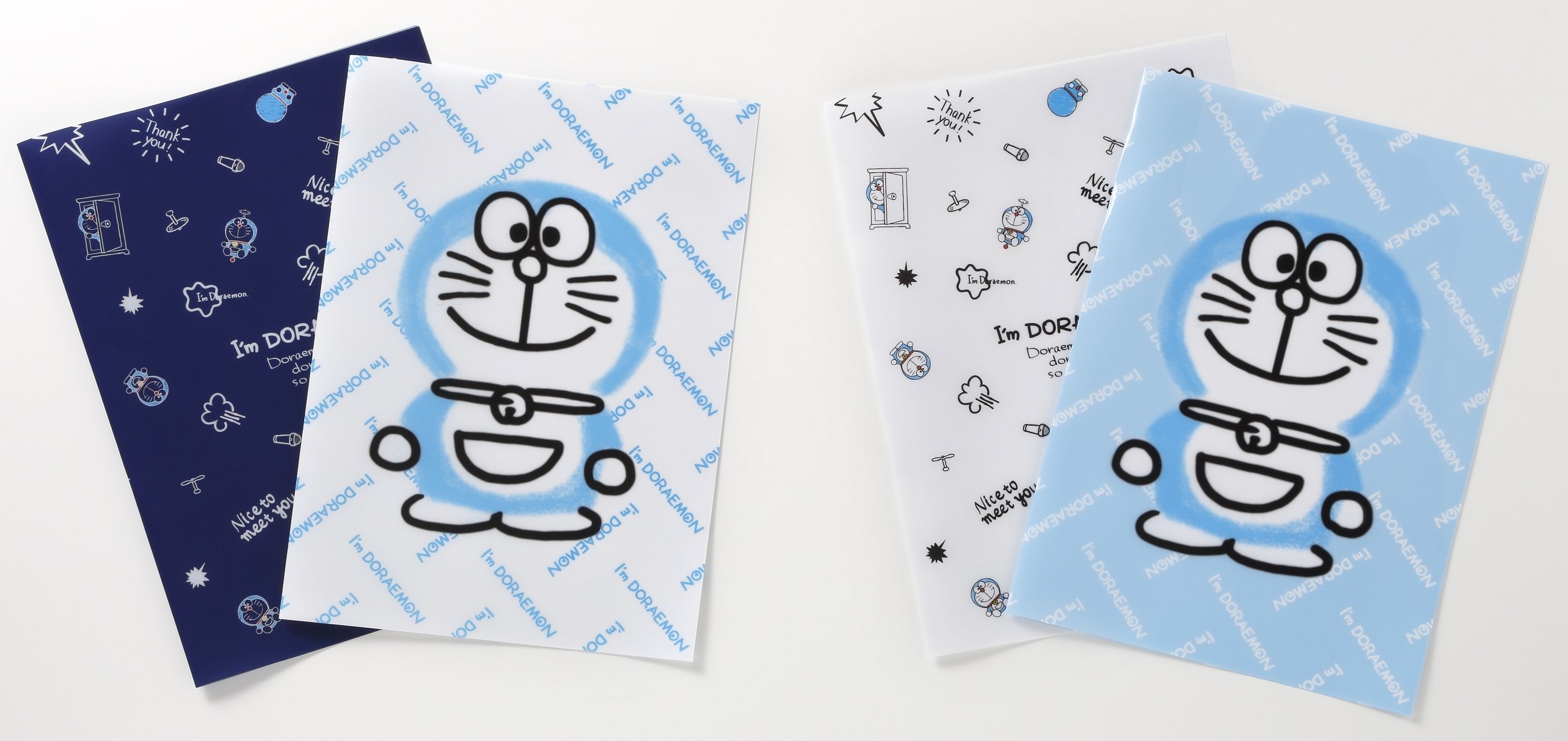「I’m  Doraemon」クリアファイル2枚セット（イベント限定品）／各486円