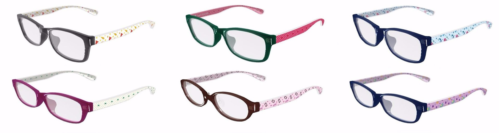 『おそ松さん』メガネ 6つ子モチーフ柄