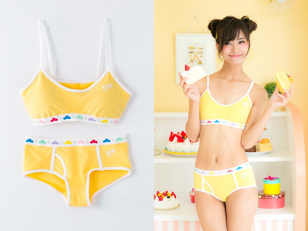 『おそ松さん』ノンワイヤーブラ＆ガールズブリーフセット 十四松モデル