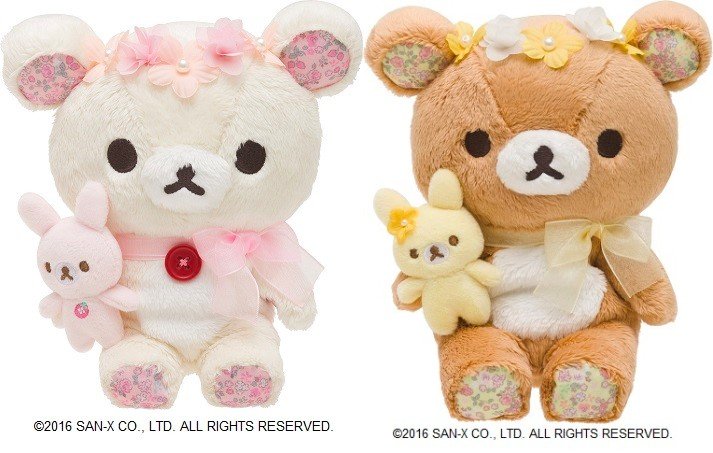 「コリラックマストア」おすわりぬいぐるみ 全4種（各2,000円＋税）