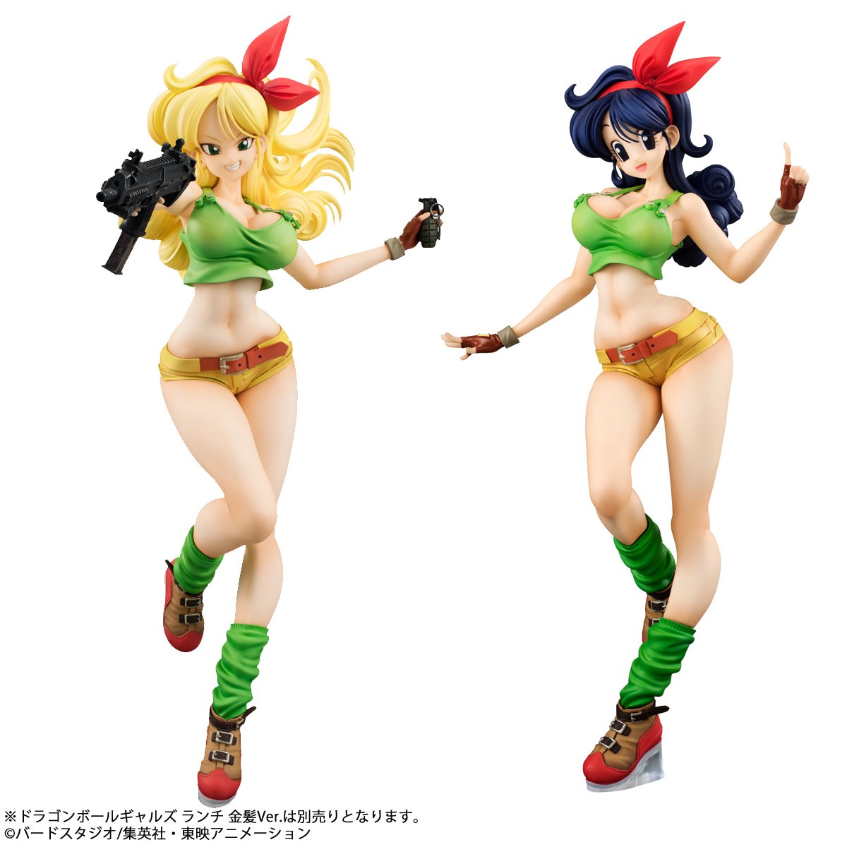 ドラゴンボールギャルズ　ランチ　（左）金髪Ver． （右）黒髪Ver．