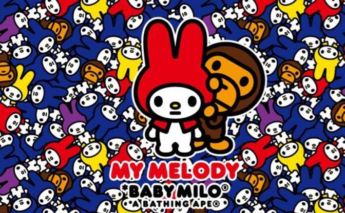 A Bathing Ape My Melody が発売 マイメロがベイビーマイロ とコラボ Kai You Net