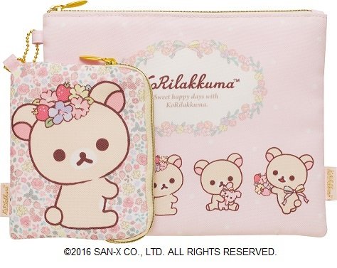 「コリラックマストア」フラットポーチセット 全1種（1,200円＋税）