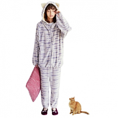 画像2: これであなたも猫気分!? フェリシモ猫部から猫になりきれる“もふもふ”のルームウェア発売