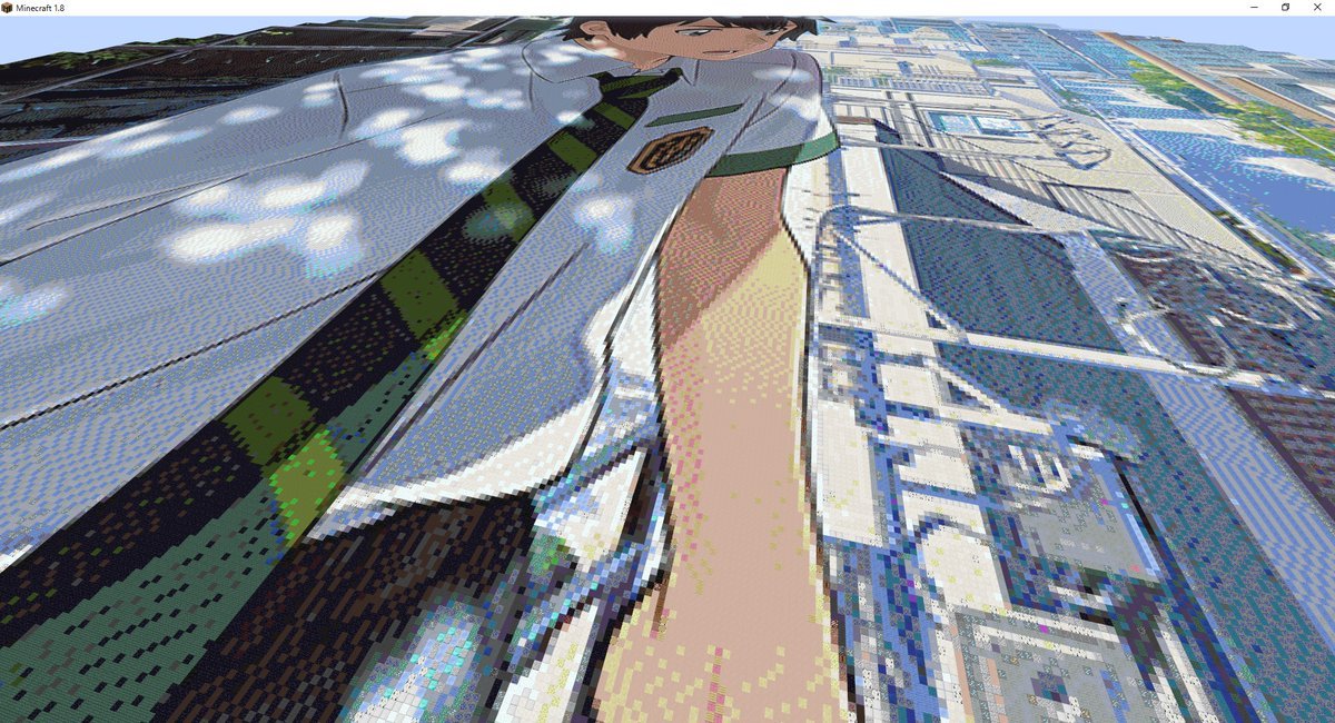 マインクラフトで『君の名は。』再現 2