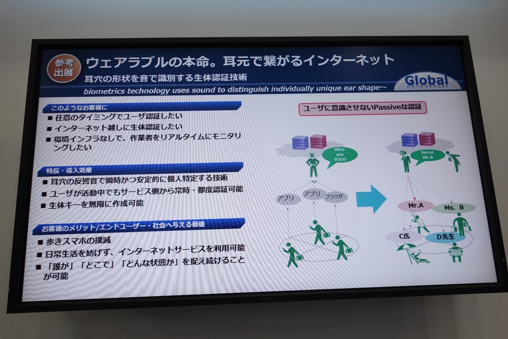 画像3: 【CEATEC2016】未来ではイヤホンをするだけで認証できるようになるのかも　NECが耳を使った認証技術を参考出展