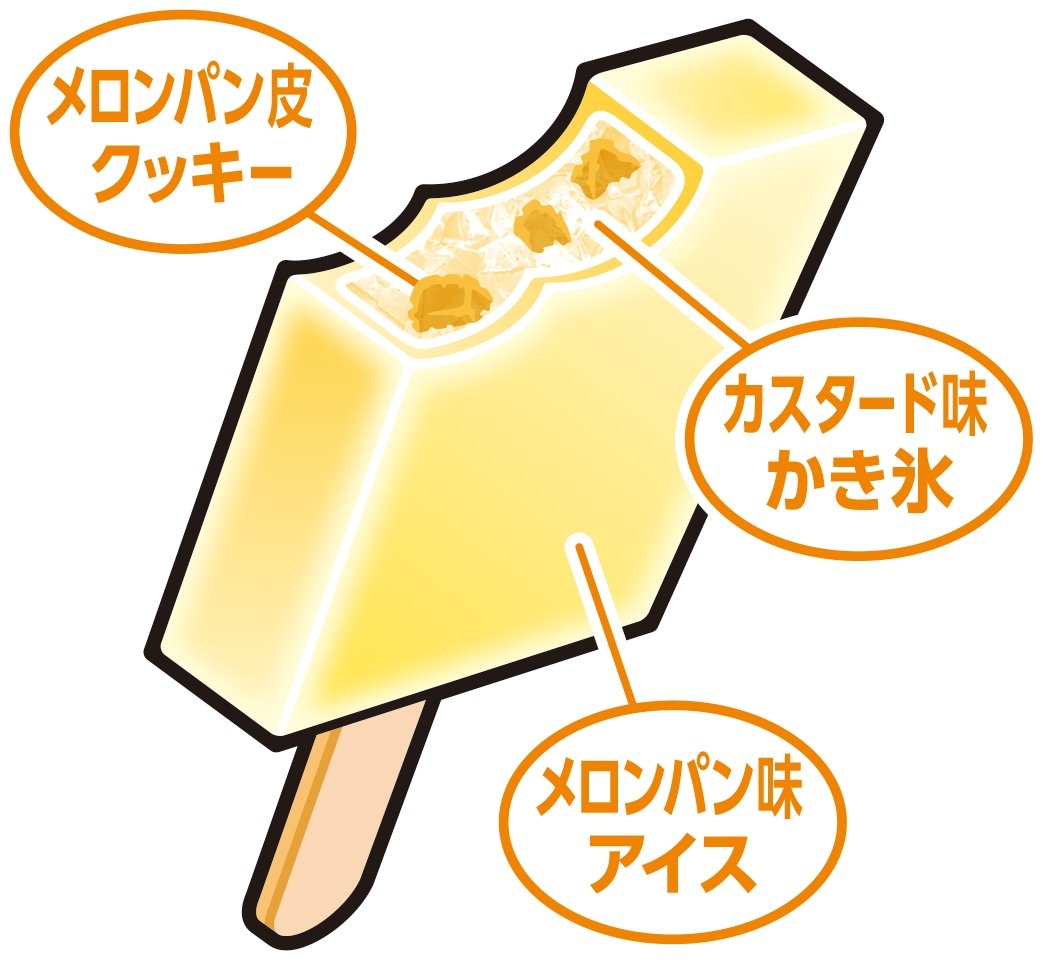 「ガリガリ君リッチ メロンパン味」1