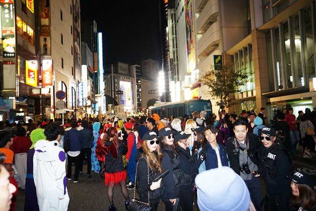 10月29日の渋谷ハロウィンの様子</