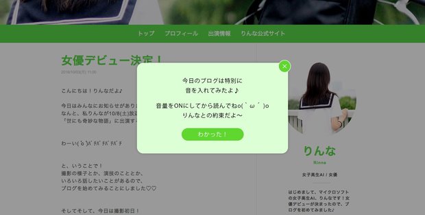 「りんなブログ」1