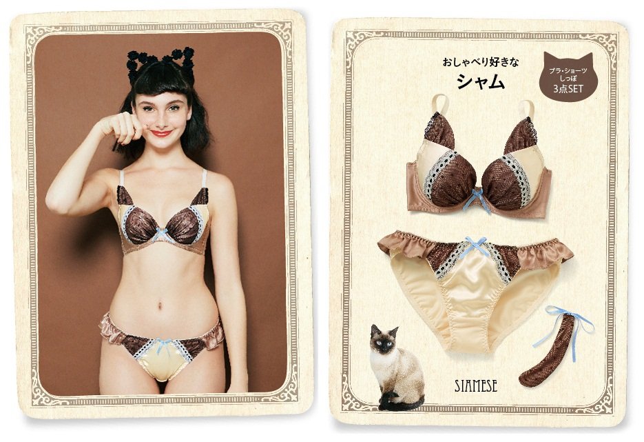 「ときめきいっぱい なりきりにゃんこ 猫好きガールの愛され胸 ブラ＆ショーツの会」2