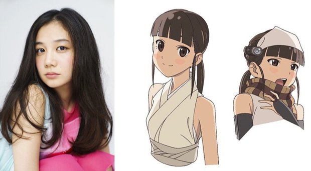 主人公の少女・岸井野ノ子役は女優・清水富美加さん/画像は『龍の歯医者』制作日誌 vol.14 |「NHKアニメワールド」公式Webサイトより