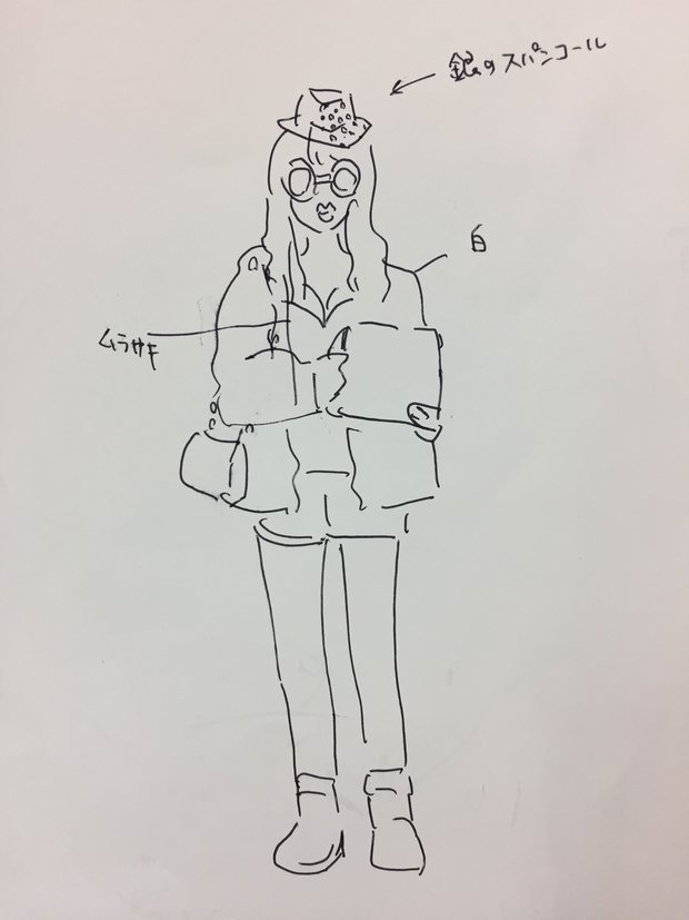 「マ」のエリアにいた方が実際にイラストを描いて説明してくれました/大変貴重な取材資料です、ありがとうございました