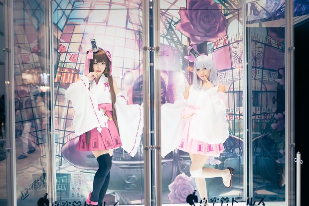 コミケC91コスプレ_えなこ 『真空管ドールズ』高槻姫/くろねこ 『真空管ドールズ』エモ2