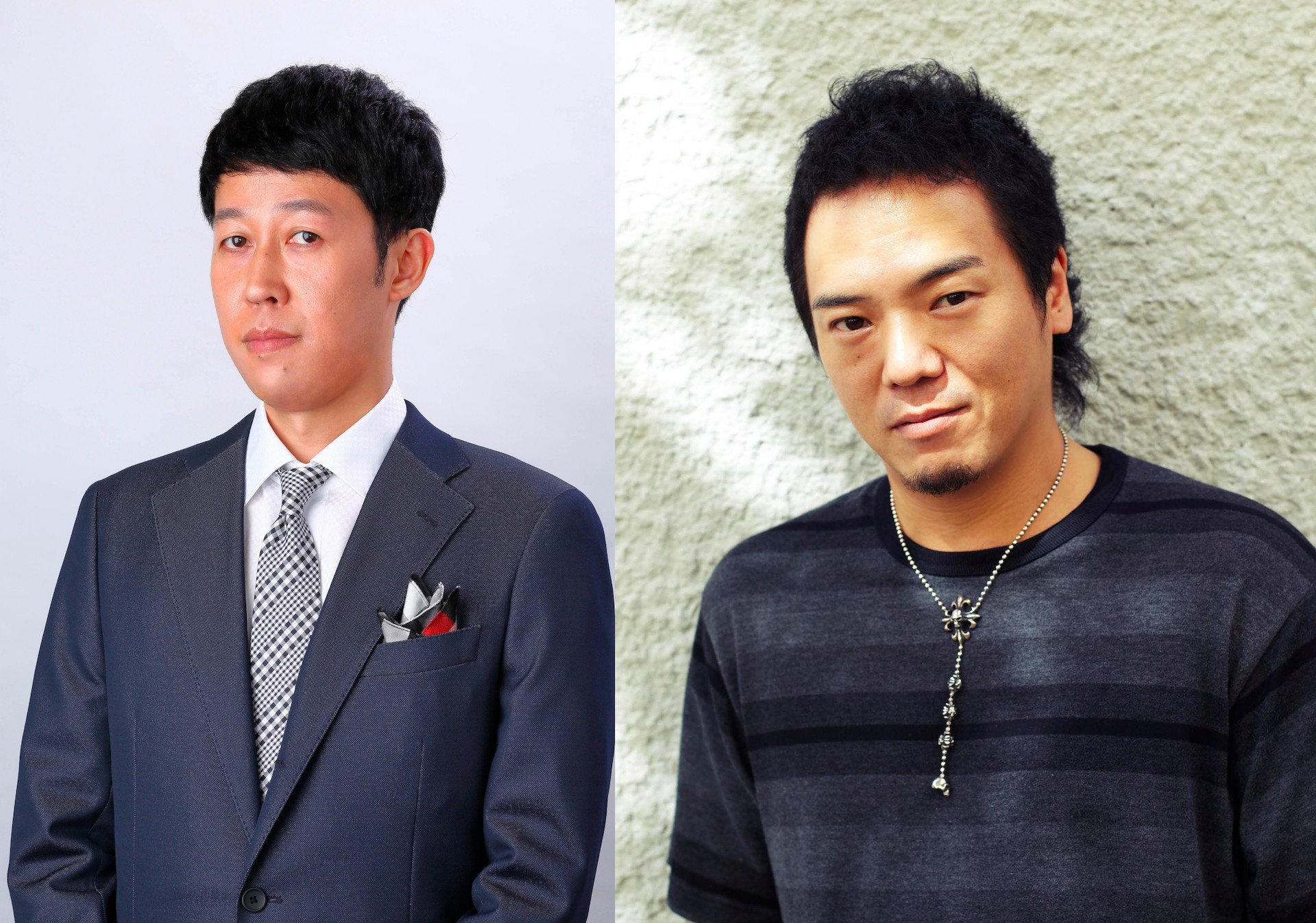 （左）小籔千豊さん、（右）やべきょうすけさん