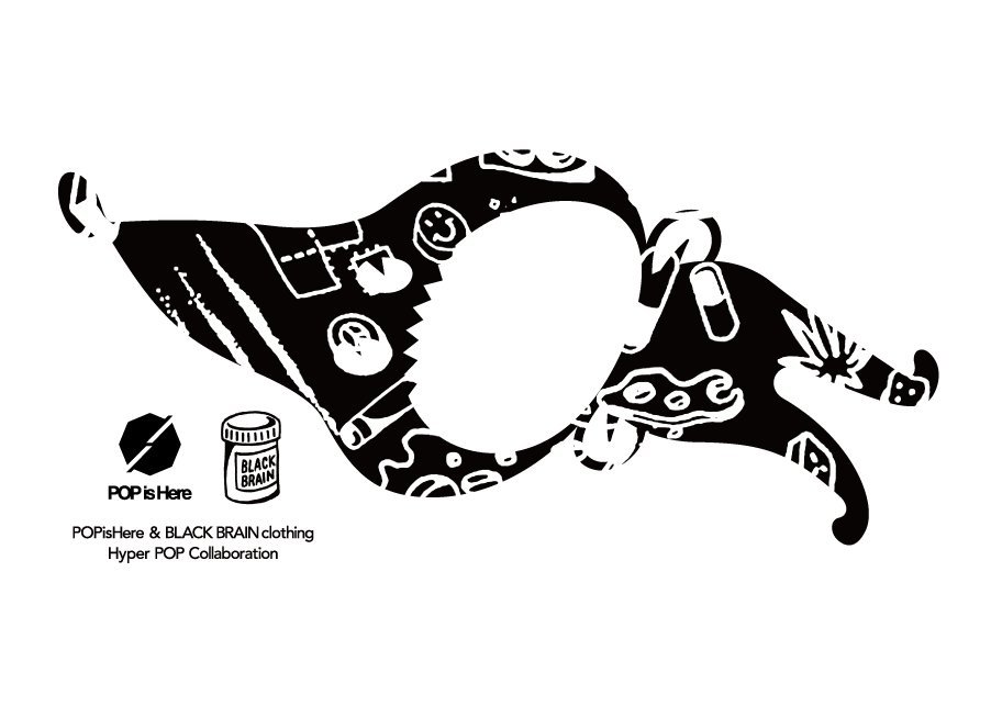 POPisHere × BLACK BRAIN Clothing コラボデザイン