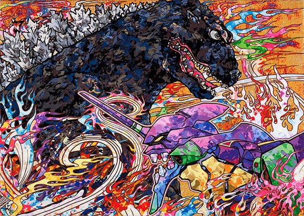 村上隆さんによるコラボビジュアル/(C)Takashi Murakami/KaiKai Kiki.