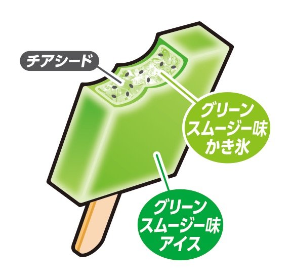 ガリガリ君リッチグリーンスムージー味 イメージ