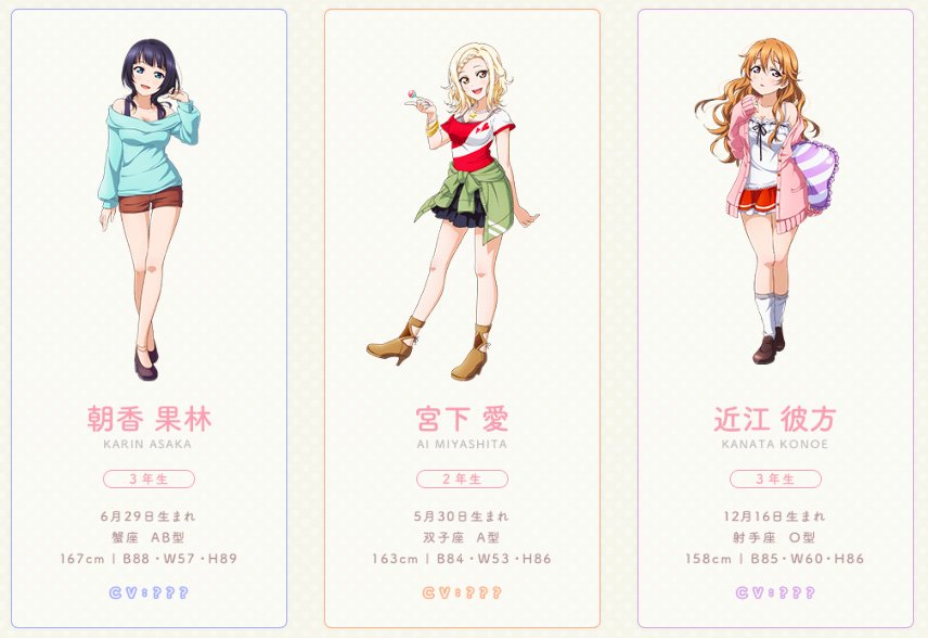 画像はすべてスクフェスPERFECT Dream Project Webサイトのスクリーンショット