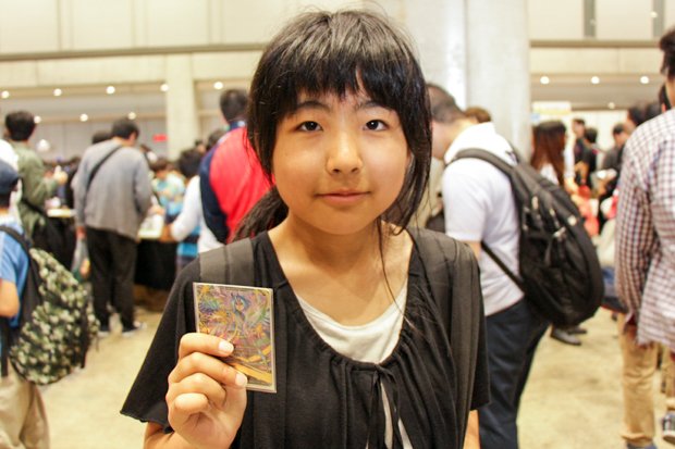 「バディファイト歴は1年」と話す小学6年生のピロさん。／撮影：杉山大祐