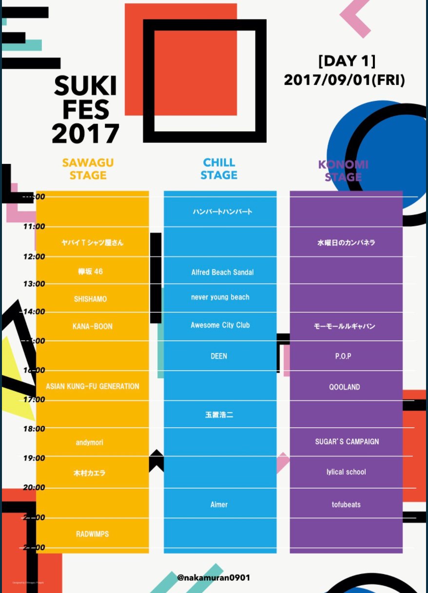 なかむらしんたろうさんのDAI1 勝手な夏フェス