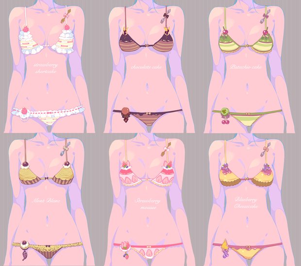 スイーツ下着（イラストレーション／ERIMO）