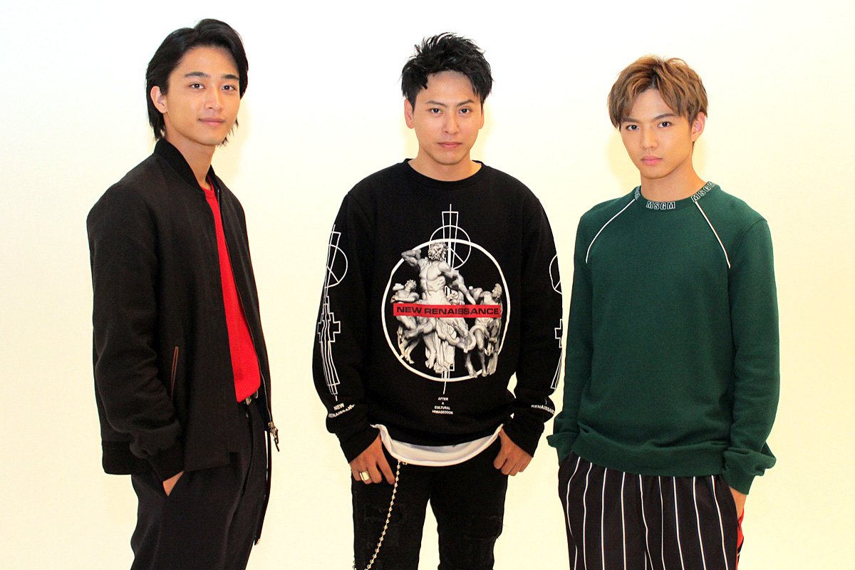 佐藤寛太さん、山下健二郎さん、佐藤大樹さん