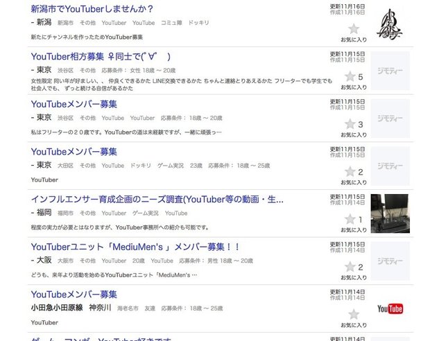 Youtuberは地域掲示板で仲間を募る ジモティー に集まる若者たち Kai You Net