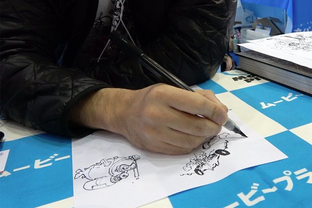 その場で描いてくださった、当時目にしたイラストのイメージ