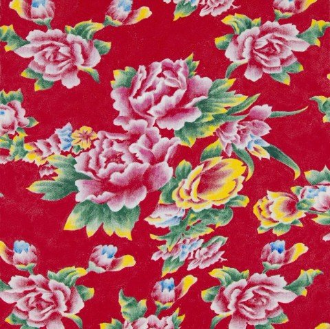 潘逸舟『ぬりえ』2017年 布の裏面にアクリル  Courtesy of URANO  Photo by Fuyumi Murata