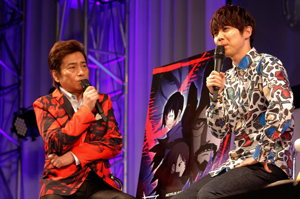 （左）平田広明さん（右）梶裕貴さん