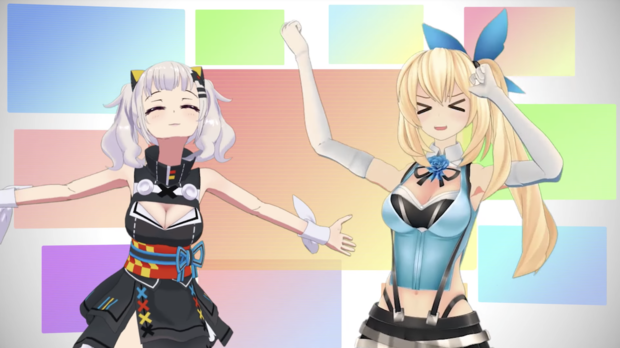 輝夜月ちゃんとミライアカリちゃんの初コラボ