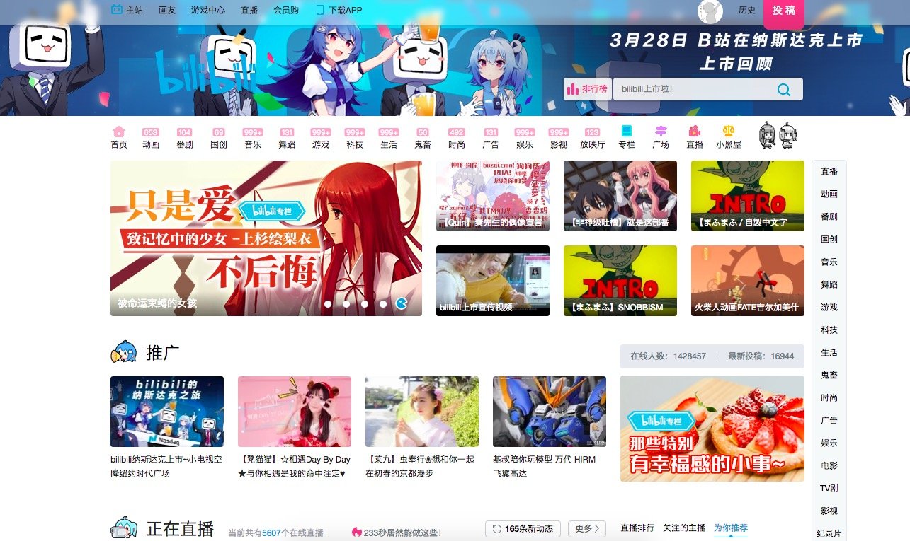 ビリビリ動画が米NASDAQ上場