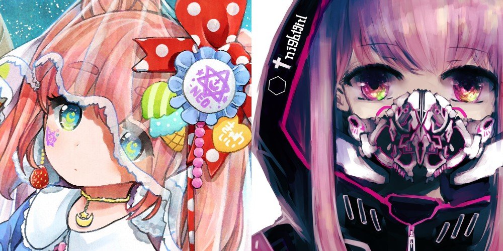 （左から）つるしまたつみ、どげざちゃん