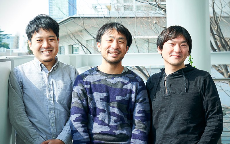 左より新井純さん、丸本翔一さん、中村洋基さん